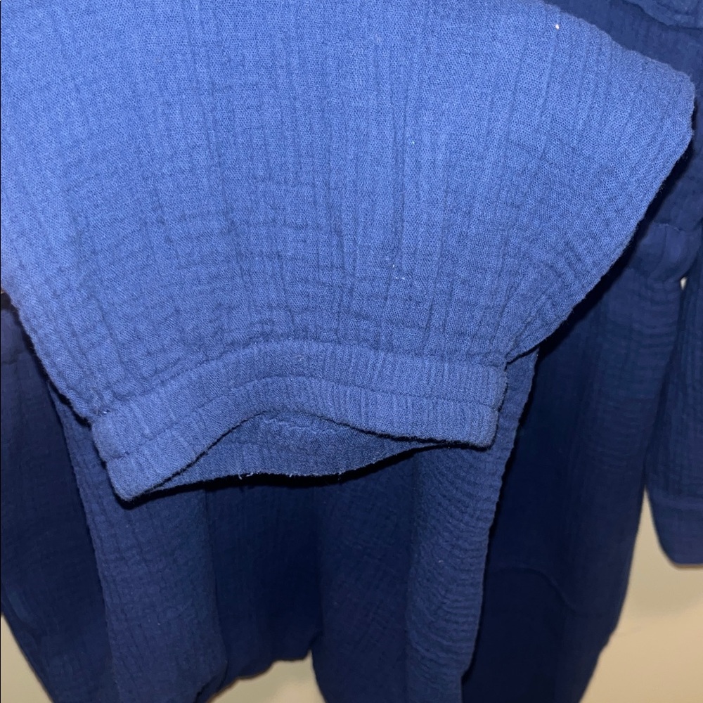 Madewell Navy Jumpsuit with Button Details - Picture 6 of 8